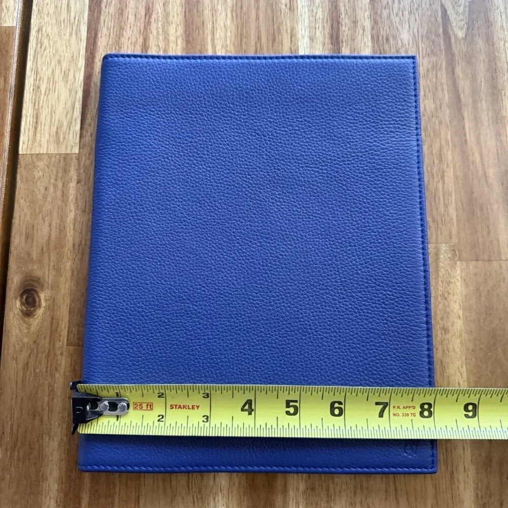 Polo Ralph Lauren Leather Blue Case For‎ Ipad Or Tablet Media Case Embossed NWT